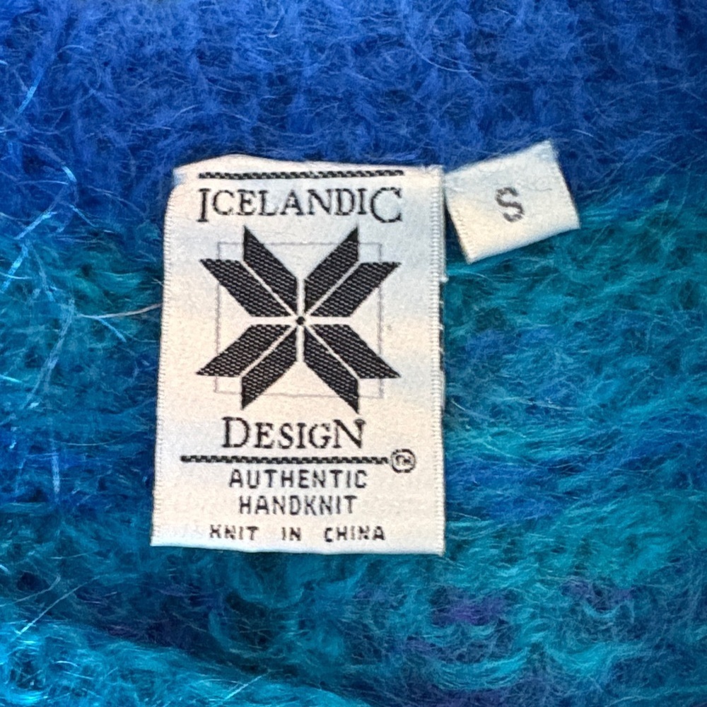 Icelandic Mohair/Wool Sweater. Size Small - Picture 7 of 10